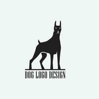 dog logo design vector