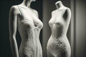 AI generated Sensual lingerie on a mannequin. ai generative photo