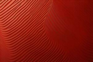 AI generated Abstract background of red wavy surface. ai generated photo