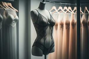 AI generated Sensual lingerie on a mannequin. ai generative photo