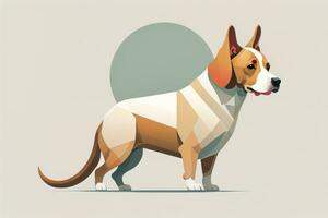 AI generated Cute and Adorable Vector illustration in flat style on solid color background. ai generative photo