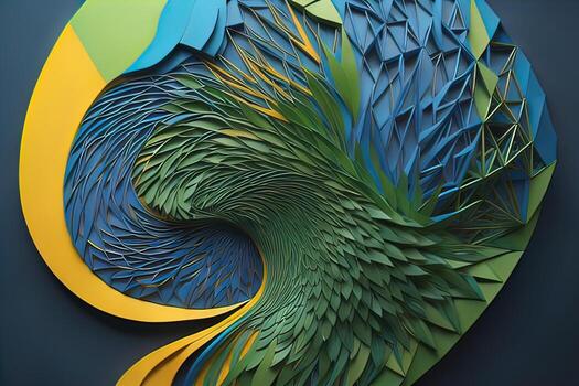 AI generated abstract background with colors, creative Design. ai generated photo