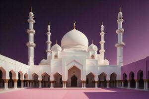 AI generated Sheikh Zayed Grand Mosque in Abu Dhabi, generative ai photo