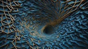 AI generated abstract geometric composition,digital artwork for creative graphic design. generative ai photo