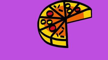 2d animated pizza video