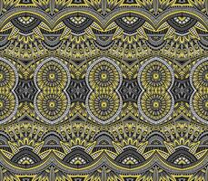 Abstract ethnic vintage yellow and grey background. vector