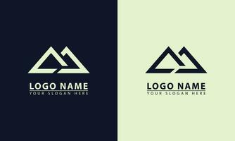 Mountain adventurer icon logo. Mountain adventurer flat design vector icon logo.