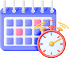 3D Paper Spiral Wall Calendar and Clocks png