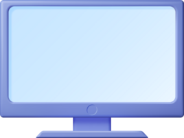 3d Cartoon PC Monitor png