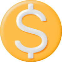 3d USA dollar symbol png