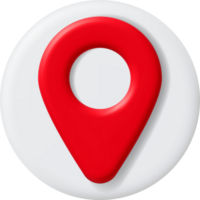 3D Location Map Pin png