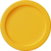 3d oro moneta icona png