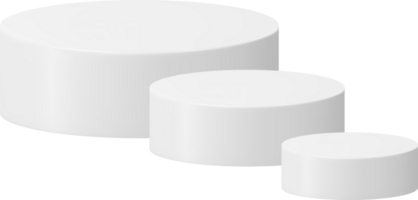 3d grå cylinder podium png