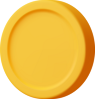 3d oro moneda icono png