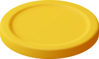 3d oro moneda icono png