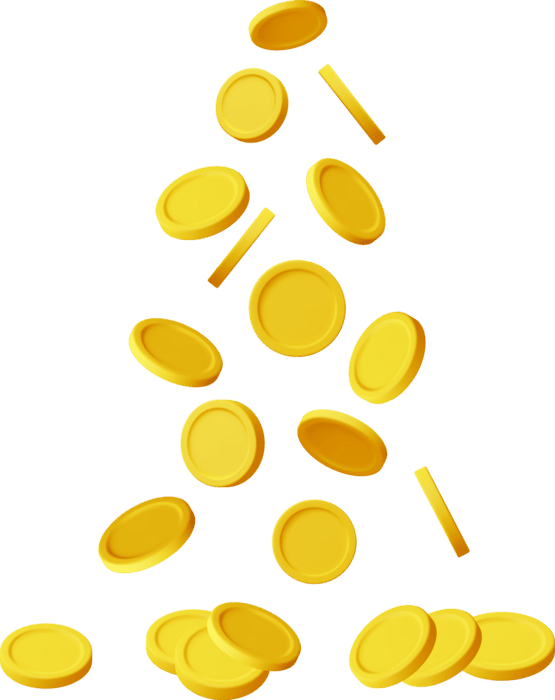 Coin Rain PNGs for Free Download
