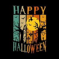 Happy halloween design background illustration vector