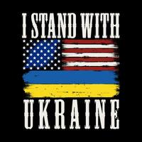 I Stand With Ukraine Design Background Illustration vector