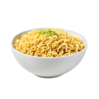 ai gegenereerd kom van ramen noedels Aan transparant achtergrond PNG beeld