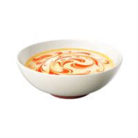 AI generated bowl of soup on transparent background PNG image