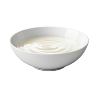 AI generated bowl of yogurt on transparent background PNG image