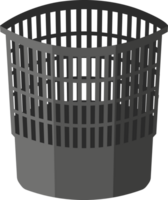 Empty office trash can png