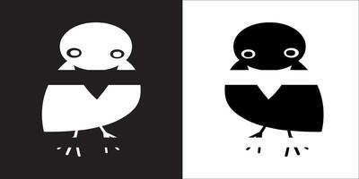 Illustration vector graphics of crow icon