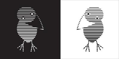 Illustration vector graphics of crow icon