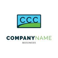 Initial Letter CCC Icon Logo Design Template vector