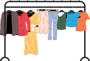 Womans clothes on hanger png