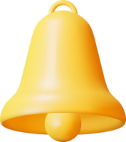 icono de campana de notificación 3d png