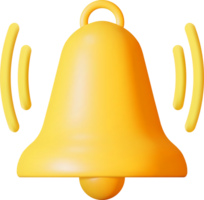 3D Notification Bell Icon png