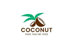 coconut logo vector icon illustration