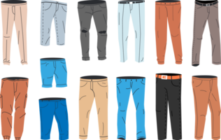 Man denim trousers or pants png