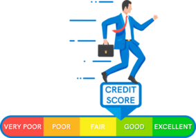 crédito Puntuación indicador y banco clasificación calibre reporte png