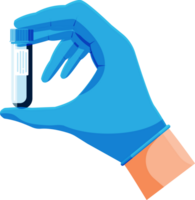 Test Tube with Cap in Hand Isolated png