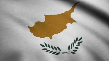 Cyprus flag pattern on the fabric. Flag of Cyprus background photo