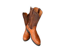 Cowboy leather shoes PNG transparent