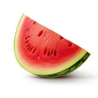 AI generated watermelon isolated on white photo