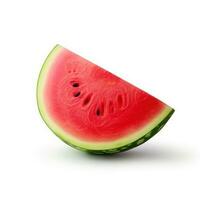 AI generated watermelon isolated on white photo