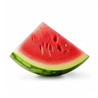 AI generated watermelon isolated on white photo