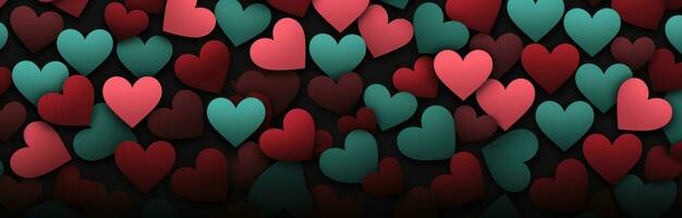 ai generado San Valentín día corazón animación foto