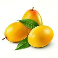 AI generated Mango Mangoes fruit isolated photo