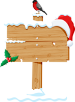 Christmas wooden signboard png