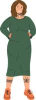 courbée femmes plus Taille modèle png