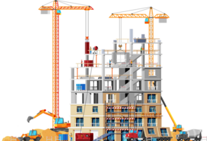 construction site . en dessous de construction conception png