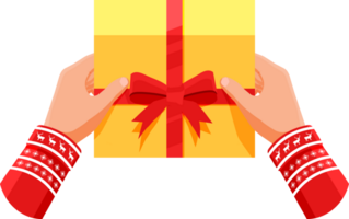 Gift box in hands png