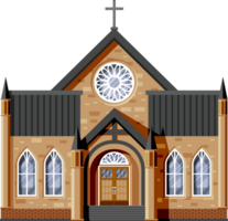 Exterior of Catholic or Protestant Church png