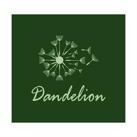 dandelion logo vector symbol design