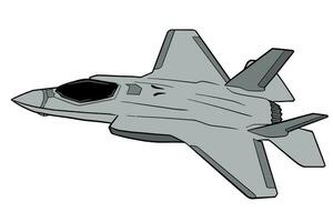 Illustration of fighter jet vector